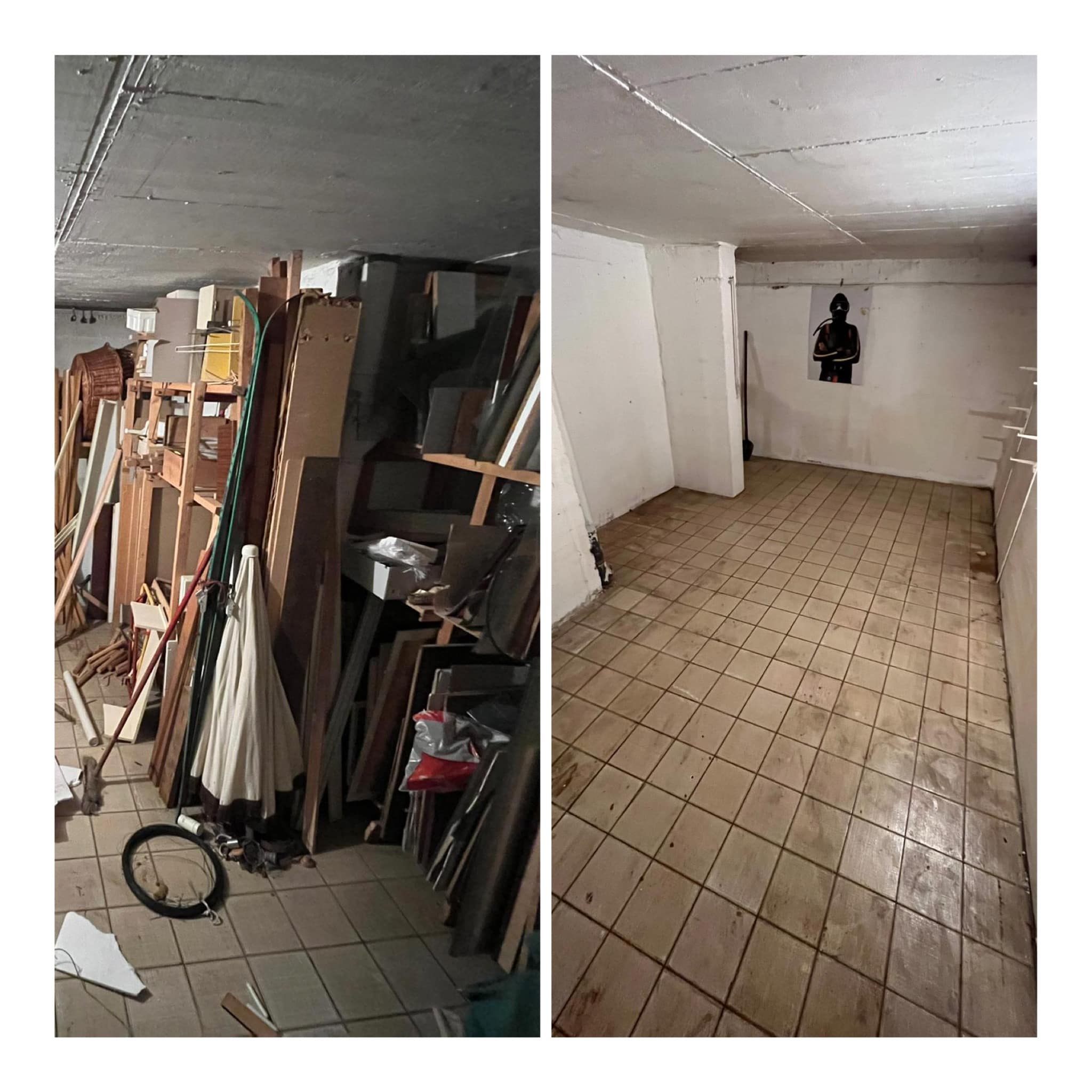 Entrümpelter Keller